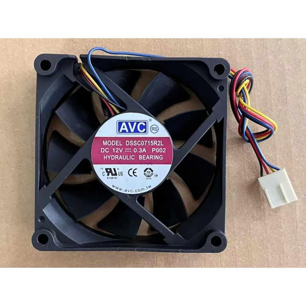 NEW Fan DSSC0715R2L 12V 0.3A 7020 7cm 4-wire PWM Intelligent Temperature Control CPU Cooling Fan Silent CPU Fans DC12V 0.3A