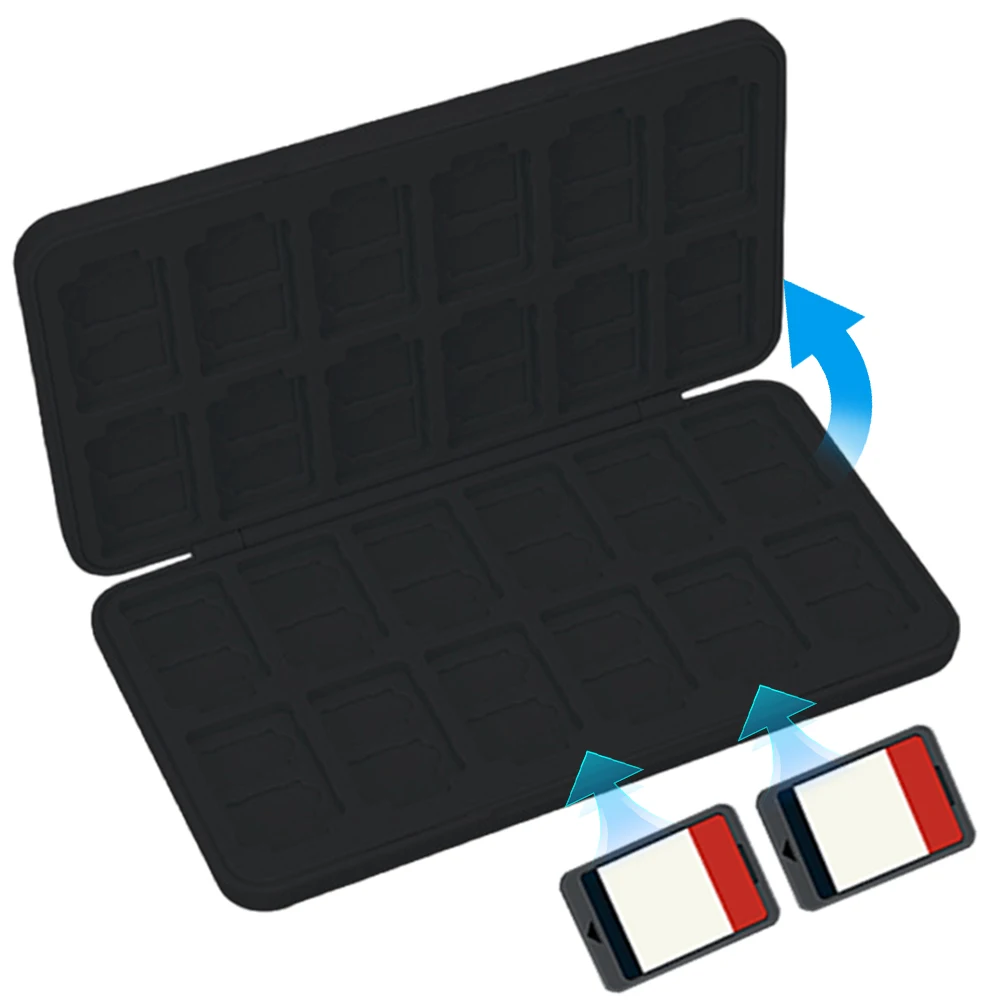 Per Switch Carte da gioco Custodia protettiva Custodia da trasporto portatile per Nintendo Switch 2/Lite/OLED 24 slot Porta carte da gioco