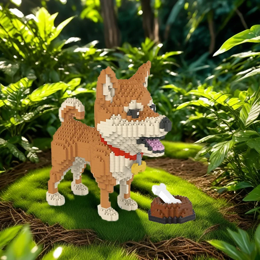 

Fun Akita Dog Micro Mini Building Block Toy – Foster Cognitive Development and Improve Hand-Eye Coordination for Kids
