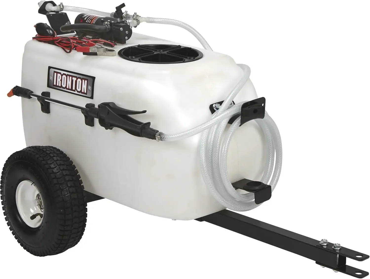 Tow-Behind Trailer Broadcast and Spot Sprayer - 13-Gallon Capacity, 1 GPM, 12 Volt DC