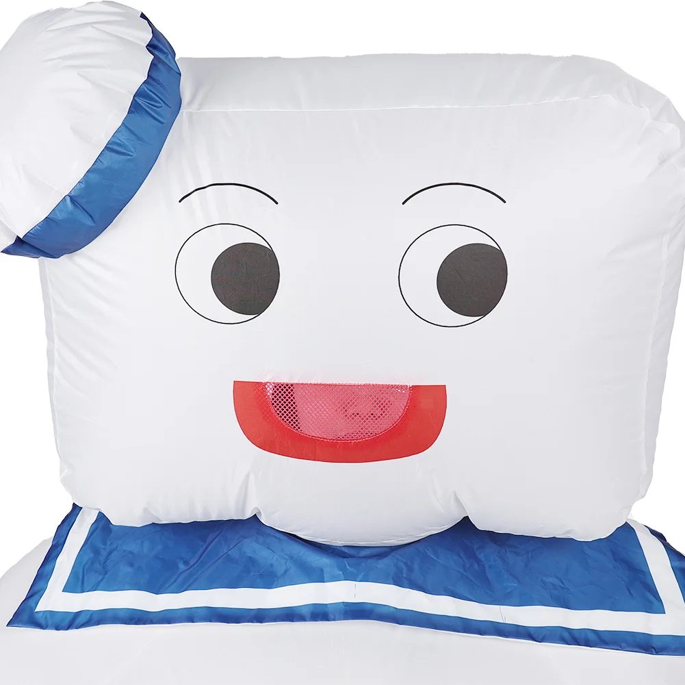 Stay Puft Marshmallow Man Inflatable Cosplay Costume Movie Ghost Role Play Busters Outfits Adult 155cm-185cm Man Suits Halloween
