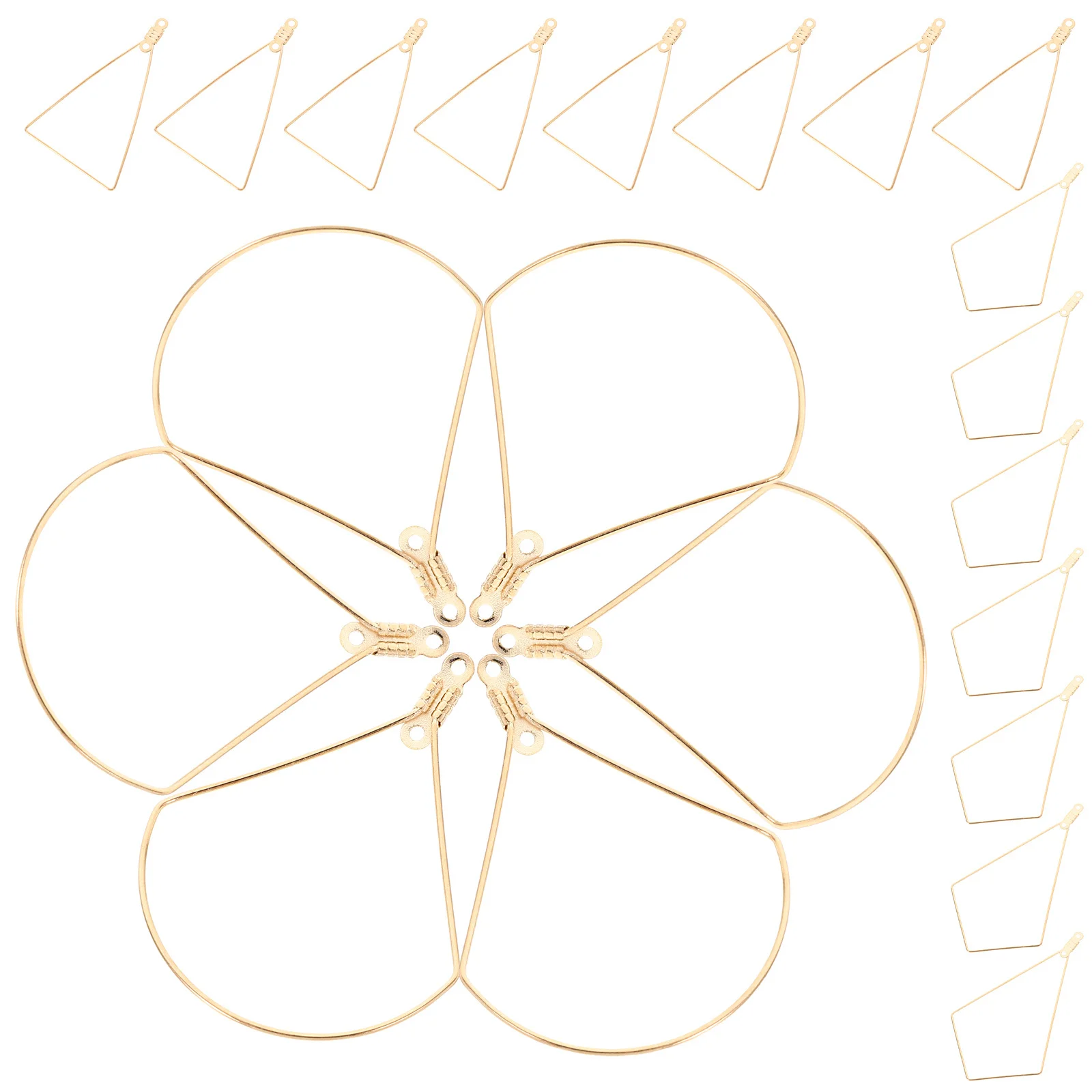 

30Pcs Copper Earring Hoops DIY Jewelry Making Findings Earring Components Beading Hoop Charms DIY Hoops Open Beading