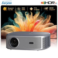 Everycom HQ11W Projector 3600 ASIN Android 15 Full HD 1080P 4K HDR10 Projectors Movie for Home Theater Smart Beamer With Dolby