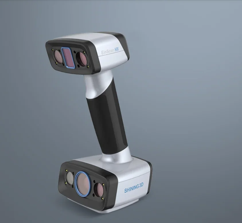 High accuracy handheld 3d scanner einscan HX  for reversal engineering design popular use in machinery industry