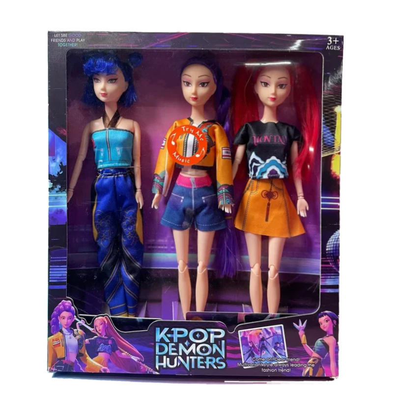 Lalki Demon Hunters Kpop dla dziewczynek, figurka księżniczki Rumi z ubraniami DIY, prezent urodzinowy dla dzieci, kolekcja Mira Zoey