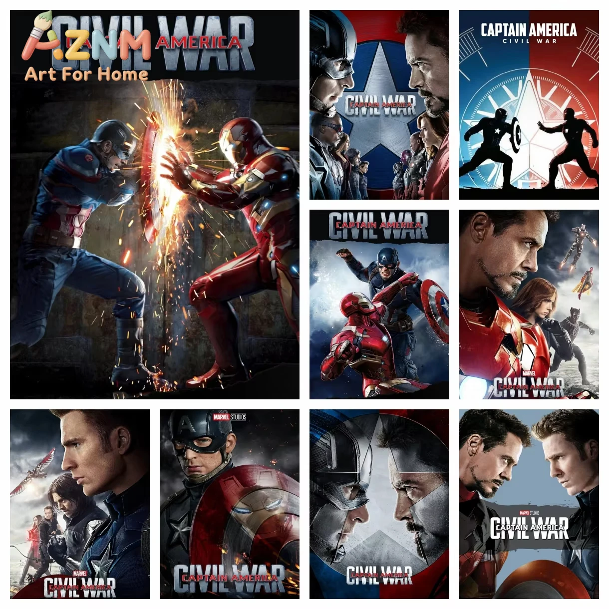 CAPTAIN AMERICA CIVIL WAR Heimdekoration Kindergeschenk Bastelset