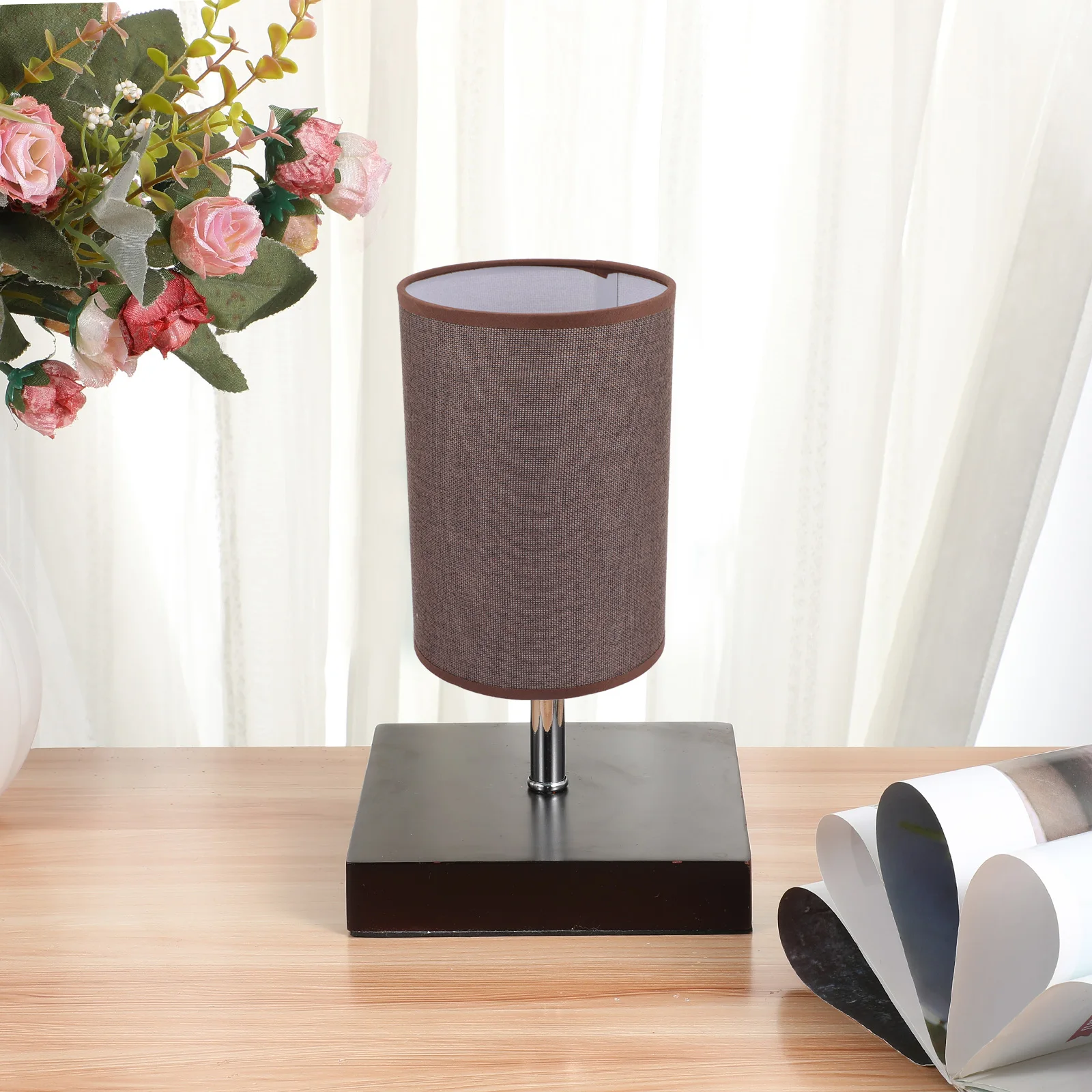 

Tall Barrel Fabric Lampshade Large Cylindrical Light Shade Iron Pendant Replacement Home Bedroom Office Decorative Warm
