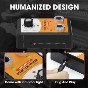 Zündkerzenentester für Automobile, Doppelloch, 0-6000 U / min, Arbeitsfrequenz, 12 V, Zündspulenentester mit Automotoren, Diagnosewerkzeug 9 Hauptverkaufszündungsspulen -Test - №10