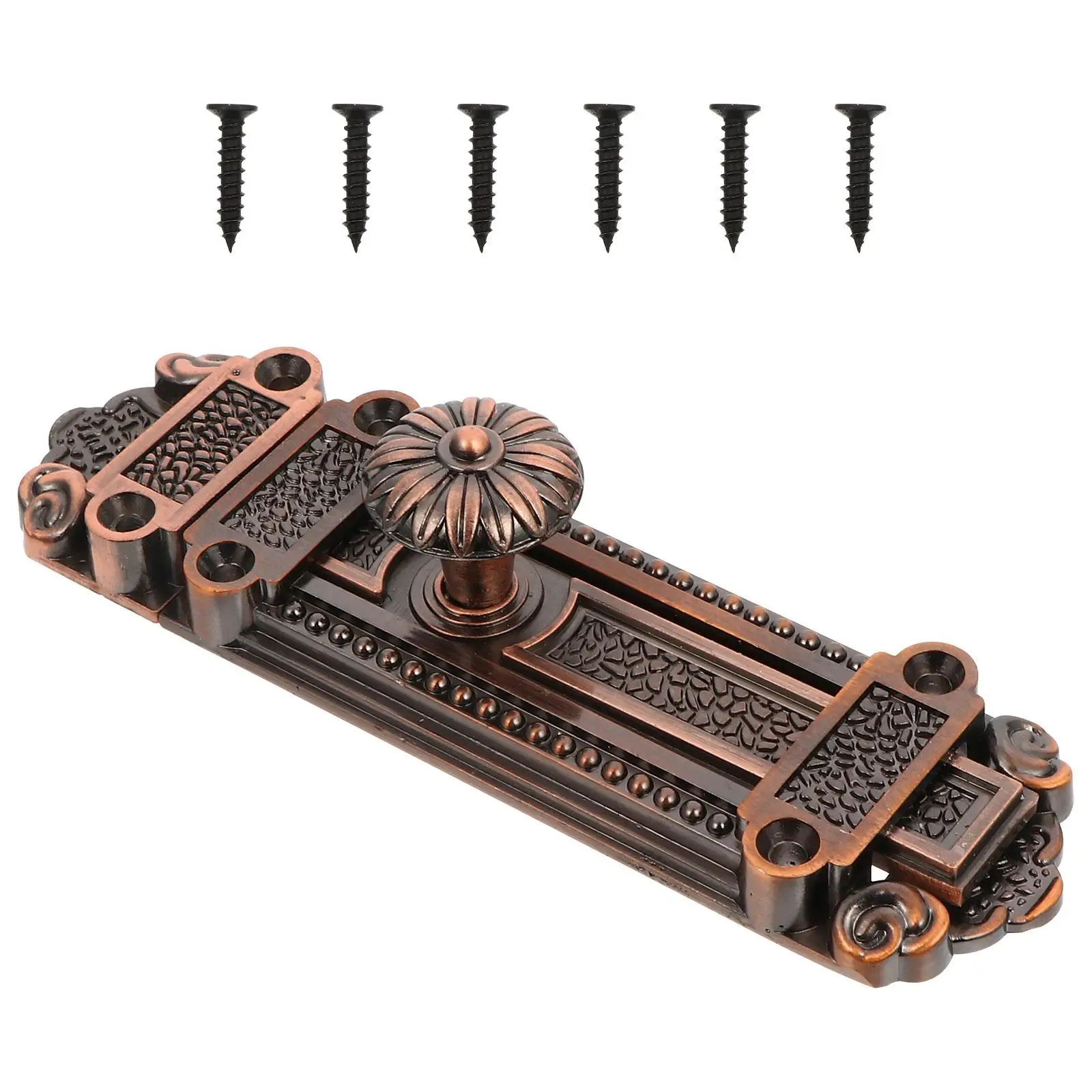 

Vintage Zinc Alloy Slide Bolt Latch for Doors Windows Bathrooms Garages Durable Non Rust Security Locks Hardware Bolts Easy
