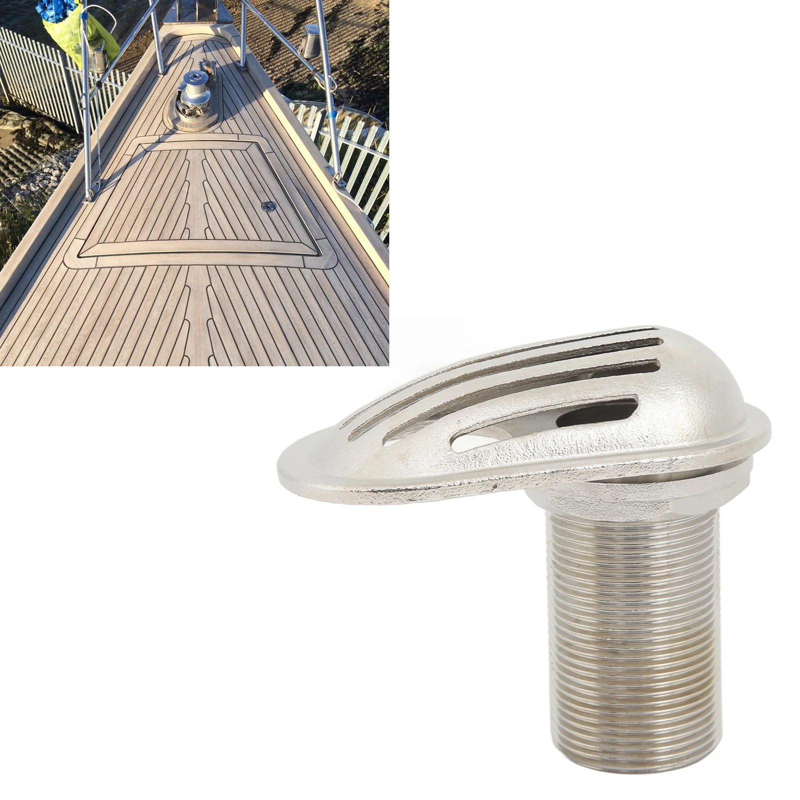 

Marine Intake Strainer Stainless Steel 316 Thru Hull Water Pickup Filter