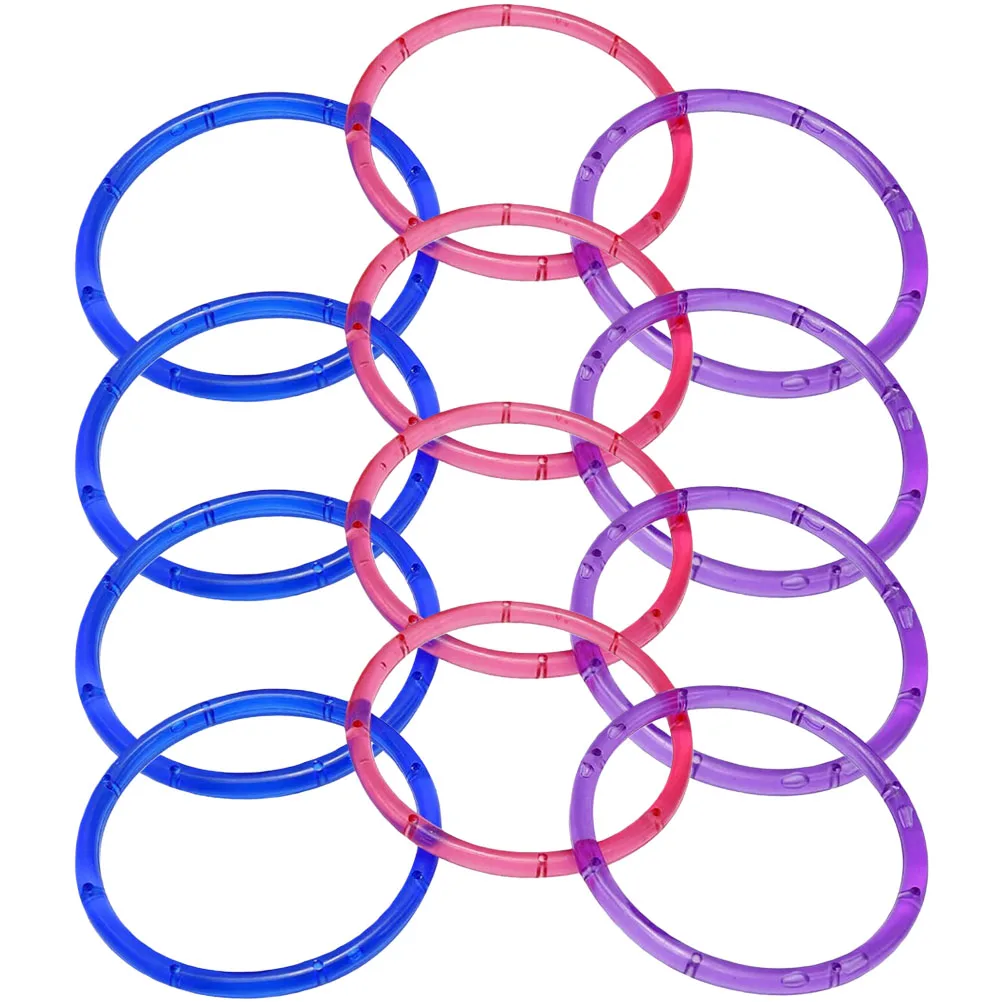 

12pcs Acrylic Wind Chime Rings Diy Dream Catcher Making Supplies Wall Hanging Craft Frame Handmade Circle Tools For Adults