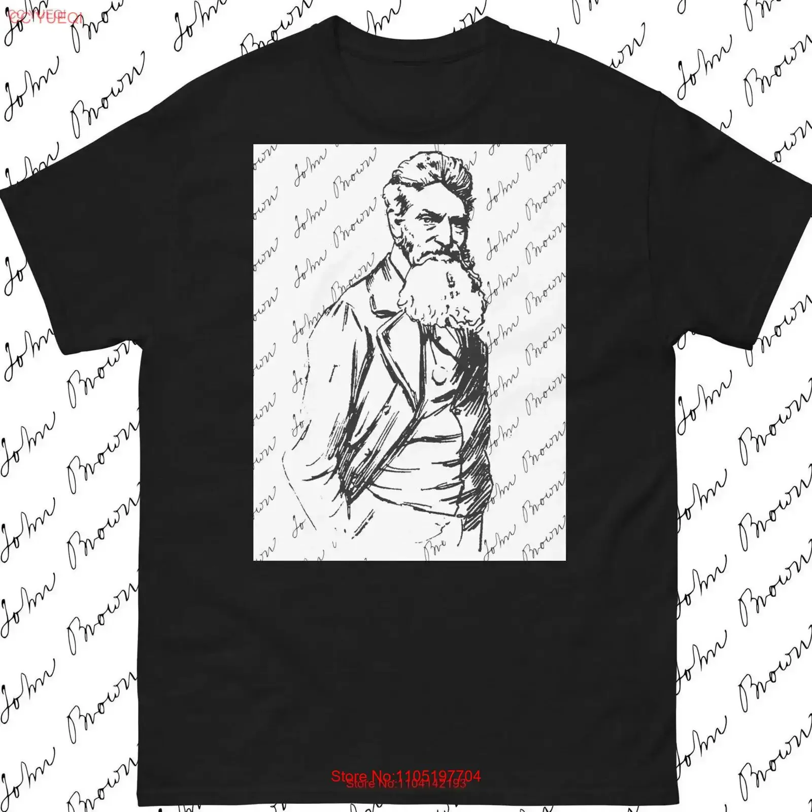 

John Brown 1800 1859 Signature Series T Shirt vintage Washed streetwear Casual Breathable Unisex fashion Top For Everyday Wear