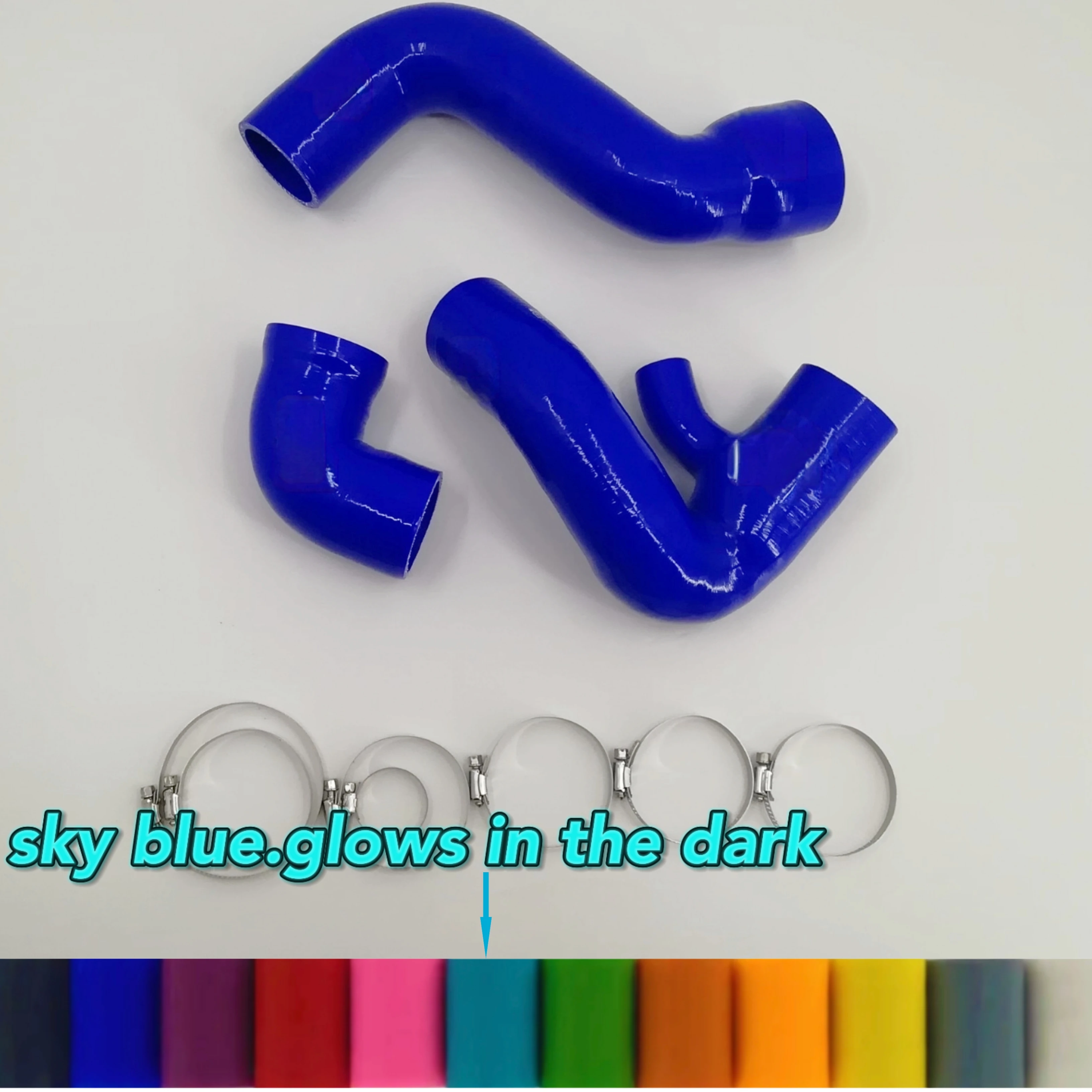 

Fit AUDI A4 B6 1.8T Quattro VW Passat Silicone IntercoolerTurbo Boost Hose 4Ply with clamps kit