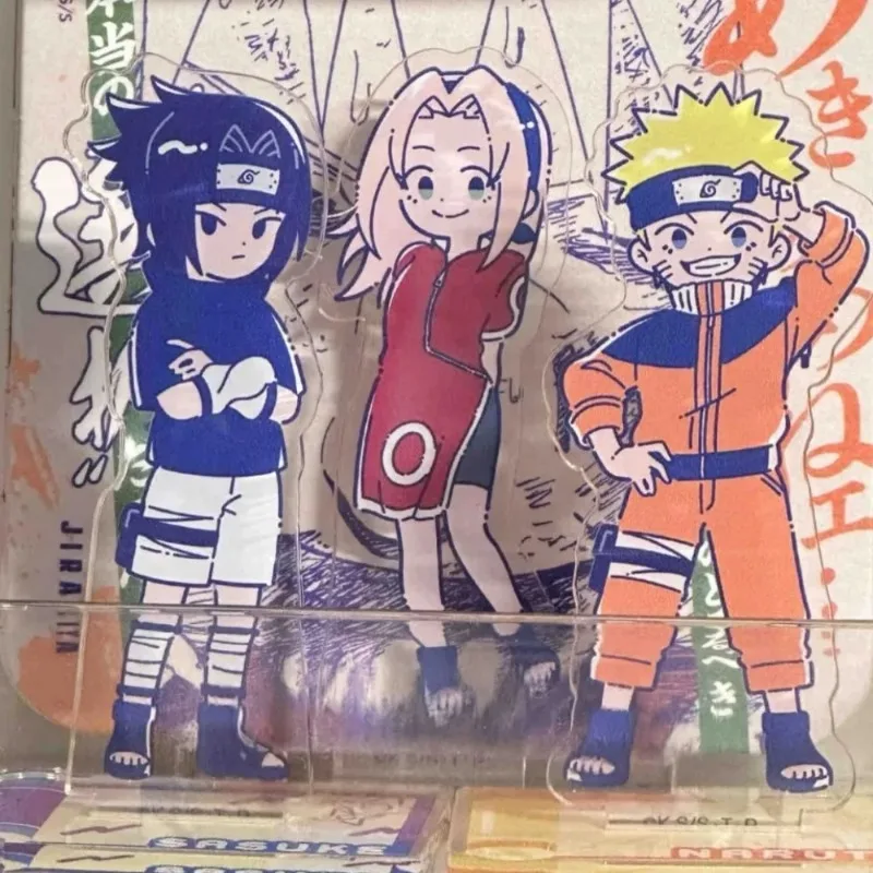 

New NARUTO Acrylic Stand Figure Uzumaki Naruto Uchiha Sasuke Anime Peripherals Cute Q-version Originality Mini Desktop Ornament