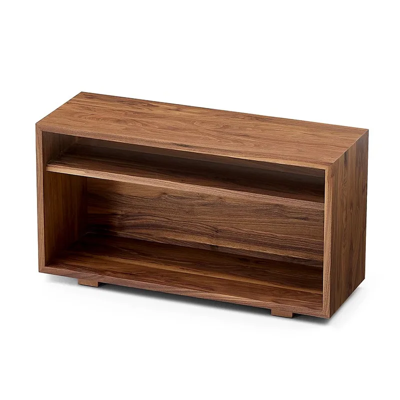 

Italian, minimalist, North American black walnut wabi-sabi storage cabinet