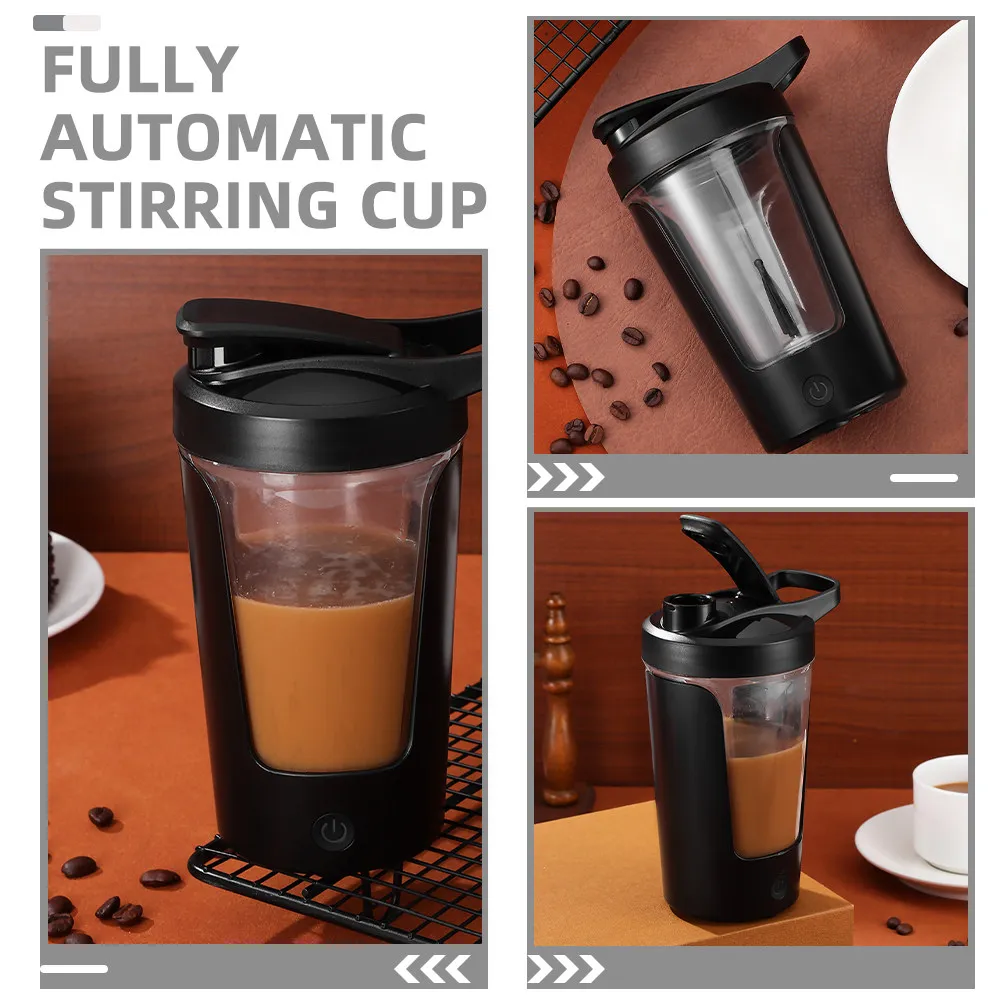 Automatic Stirring Coffee Mug Electric Mixing Cup 450ml Self Stirring High Speed for Protein Shake Office Home