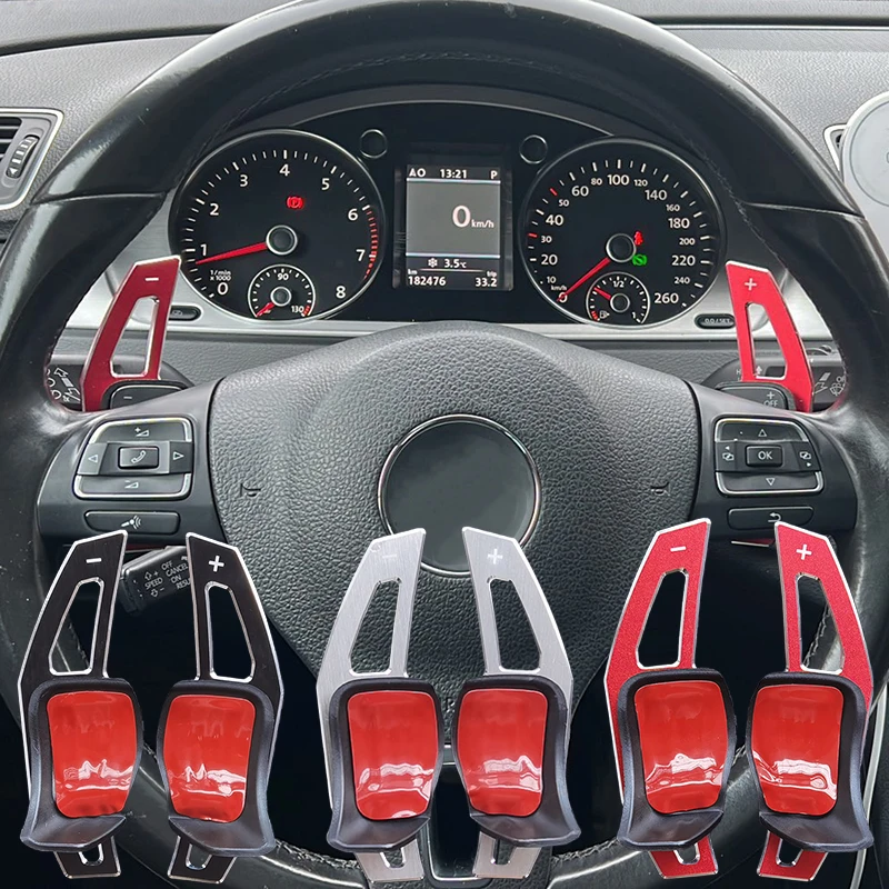 DSG Steering Wheel Paddle Extension Shift Cover For VW Golf 5 6 MK6 GTI R Jetta MK5 Passat B6 B7 CC Polo Sharan Tiguan Seat Leon