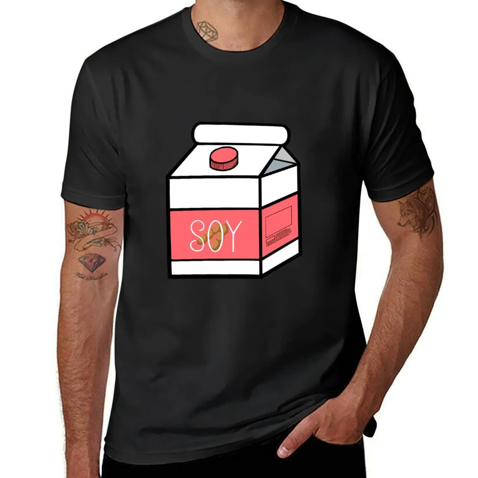 

Soy Milk Carton T-Shirt tees anime clothes mens white t shirts