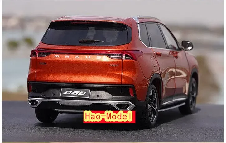 1/18 dla SAIC MAXUS D60 SUV Model samochodu Diecast Zabawki dla dzieci Chłopcy Prezenty urodzinowe Hobby Wyświetlacz Kolekcja Ozdoby Pomarańczowy