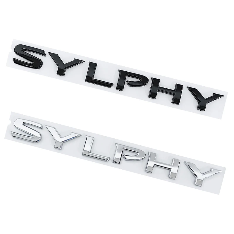 

1pcs 3D SYLPHY ABS Car Rear Letter logo sticker Rear Bumper tail door trunk sticker car rear Emblem sticker styling Accessories