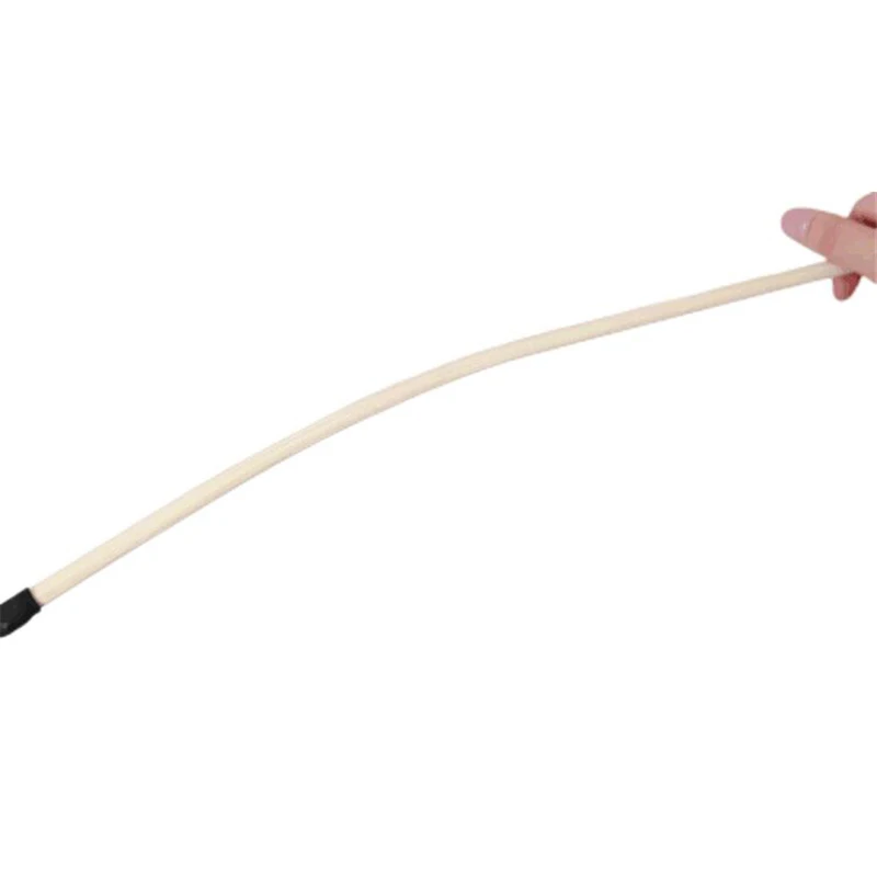 60CM doğal Rattan uzun düz kırbaç sürme kırpma Flogger siyah kırmızı PU deri kulp kılıfı kürek Slapper at eğitimi için