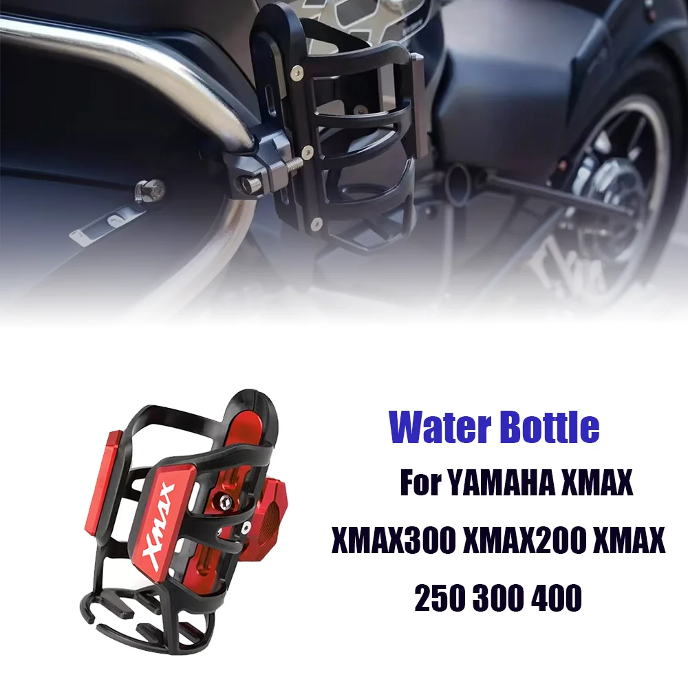 

For YAMAHA XMAX XMAX300 XMAX200 XMAX 250 300 400 CNC Beverage Water Bottle Drink Cup Holder 2024 Newest Motorcycle Accessories
