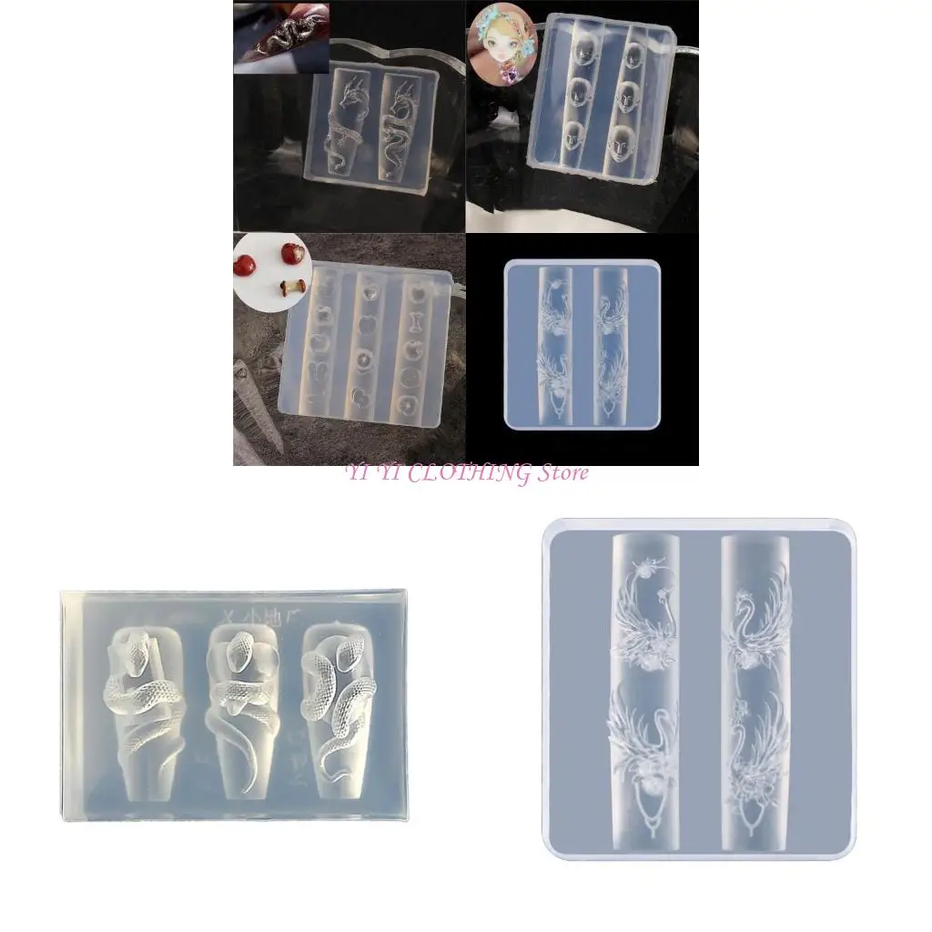 N5KF Multi Design Decorative Flower Silicone Mold for Artistic Art and Crafts