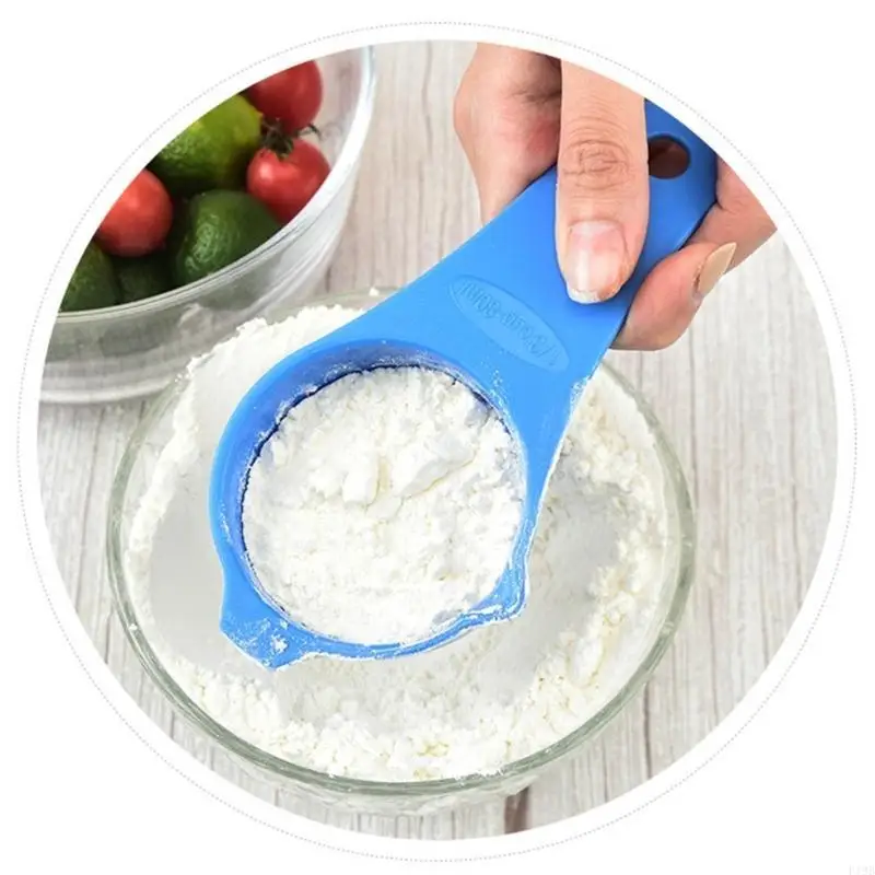 F19B 7-Piece Plastic Texture Measuring Seasoning Spoons Baking Scale Measuring Spoon