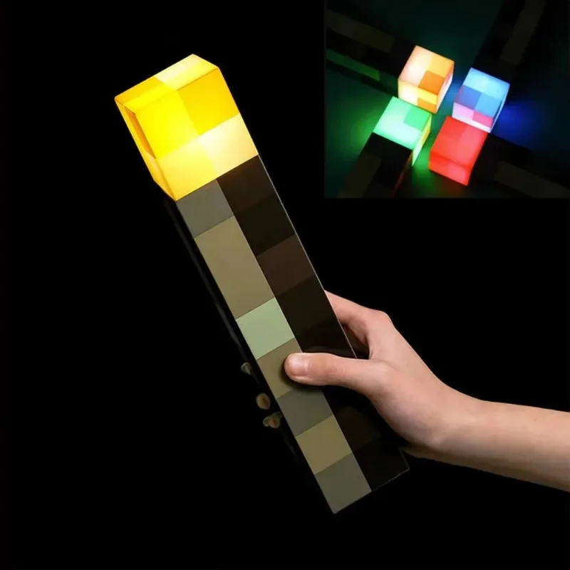

11Inch Brownstone Torch Torch Light LED Light USB Rechargeable Night Home Decor Table Lamp Kids Gift Bedside Lamp