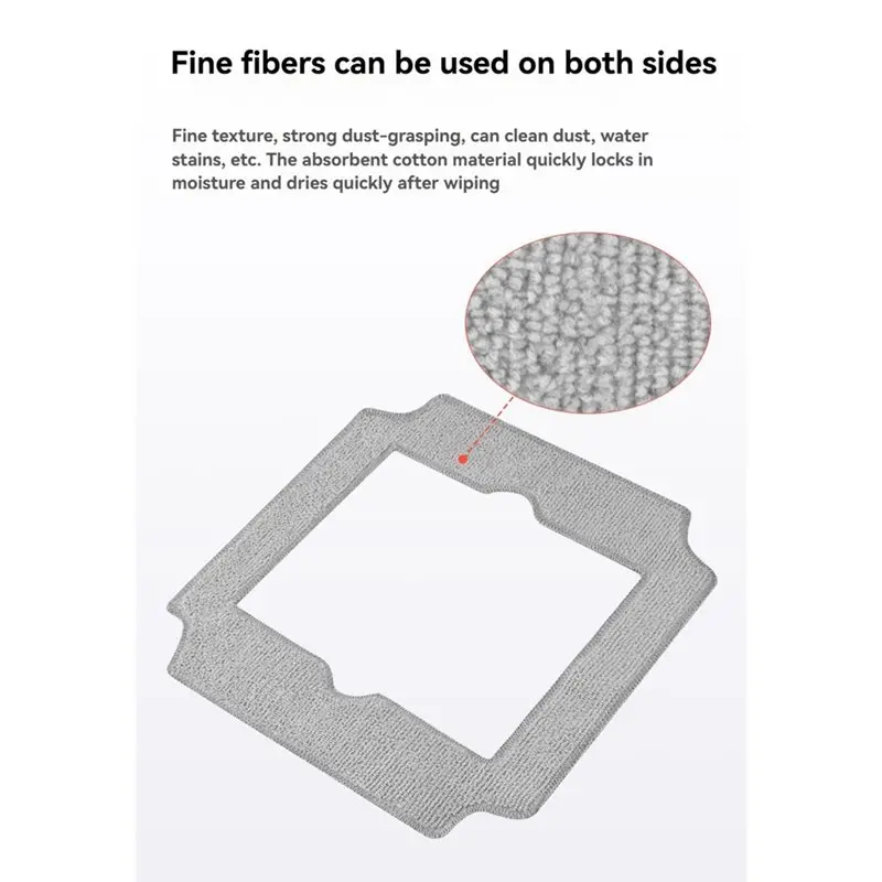 Y59A Cleaning Rag For Ecovacs MINI 2 /ONE PRO /AIR 2 Window Vacuum Cleaner Robot Washable & Reusable Mop Cloth