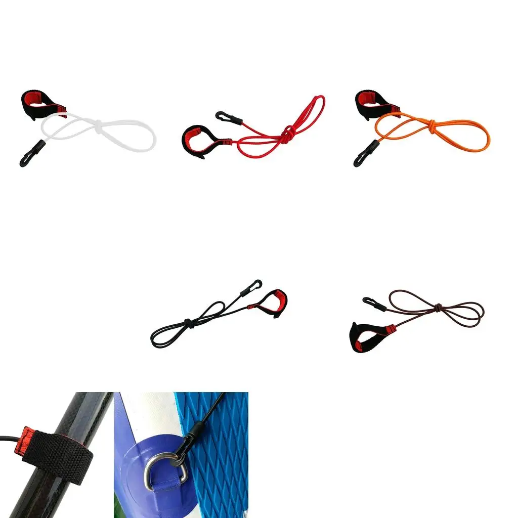 

Durable Elastic Kayak Paddle Leash Adjustable Tether for Boating Rod Holder Canoe Board