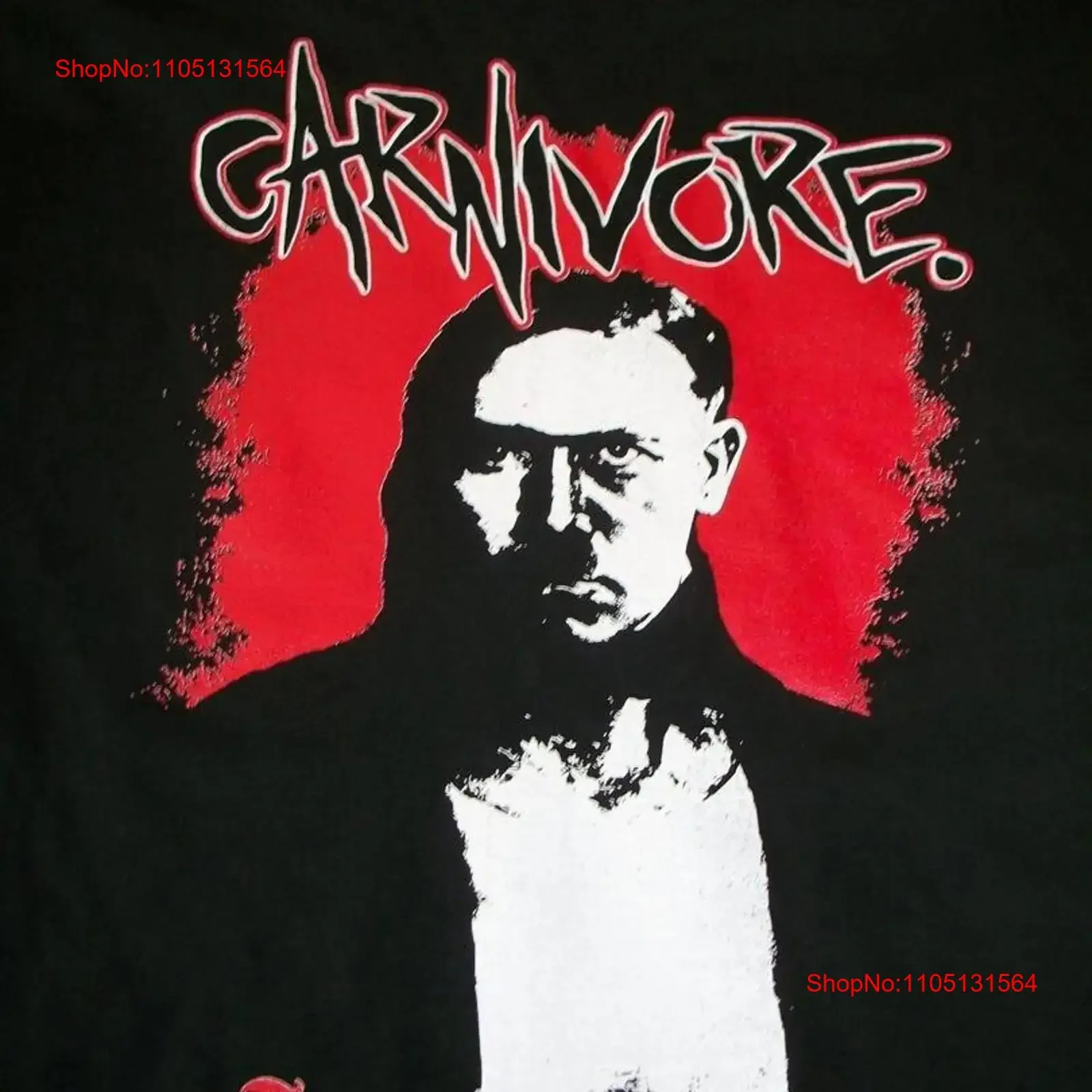 CARNIVORE Band JESUS T-Shirt Schwarz Classic S 5XL 1J0234 Vintage Washed Fashion Soft Unisex Vielseitige Grafik