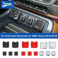 JIDIXIAN Car Power Supply USB Socket Decoration Cover Stickers for Chevrolet Silverado GMC Sierra 2014-2018 Accessories