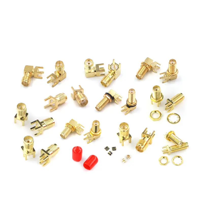 5pcs/lot SMA SMA-KE Series RF Connector 8MM Female Jack Adapter PCB Mount RF Copper Connector Plug Socket