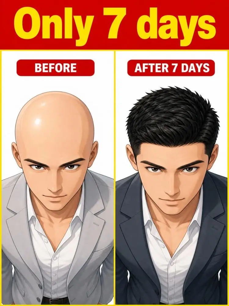 

Before and after comparison photos, actual test, visible narrowing of the hairline