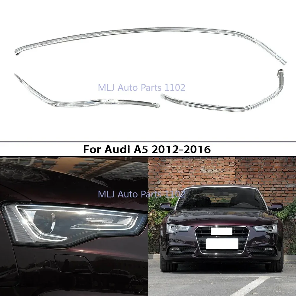 

Для Audi S5 A5 2012 2013 2014 2015 2016 направляющая пластина фар DRL дневные ходовые огни трубка световая полоса из оргстекла