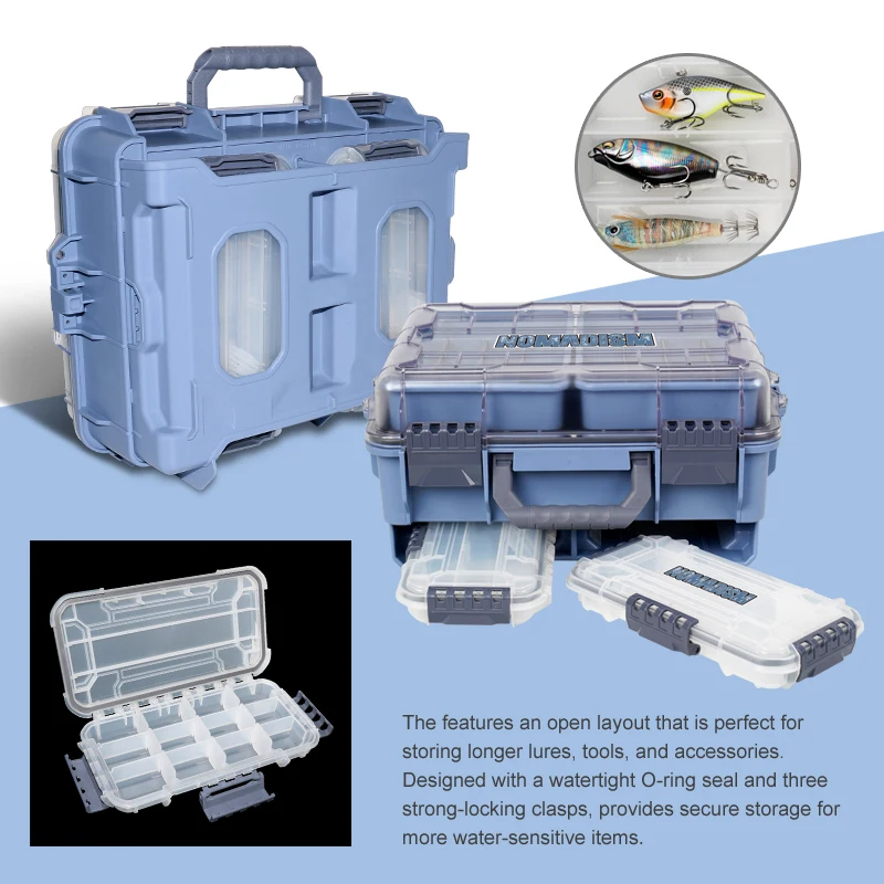 New Fishing Large Tackle Box Multi-function Plastic Storage Organizer for Wobblers Suitcase Tool Carp Case Accessories Container