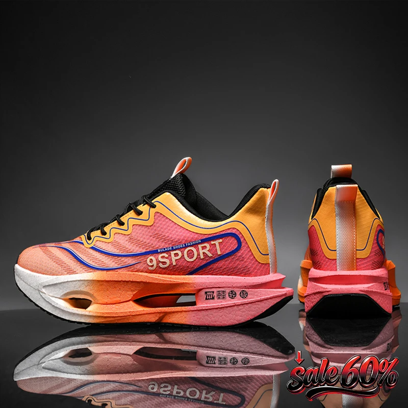 

Men Shoes Air Cushion Runner Trainers Tenis Plate Sports Running Shoes Comfortable Jogging Athletic Speciality Marathon Sneakers