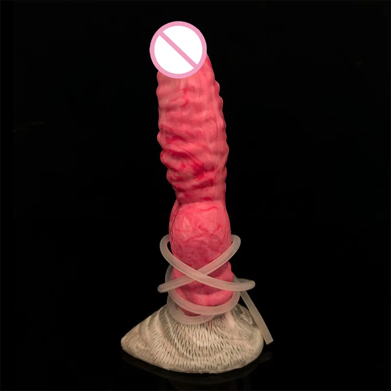 Silicone Squirting Horse Dildo Simulation Alien With Suction Cup Dildo For Women Sex Toys Female Masturbator For Lesbian 18+