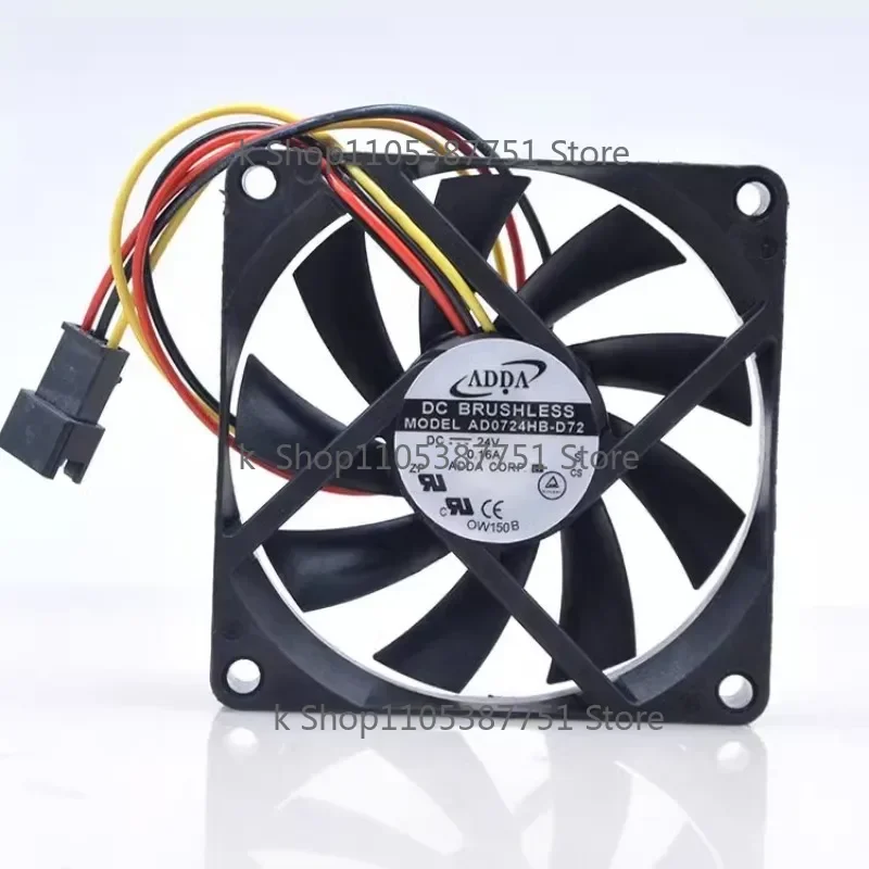 New Cooler Fan For ADDA AD0724HB-D72 0.16A 24V Frequency Converter Cooling Fan 7015 70x70x15MM