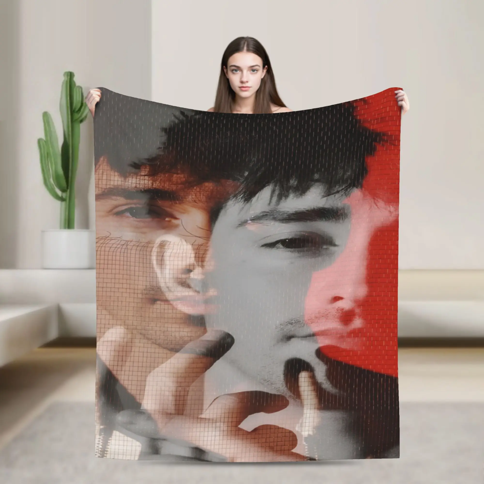 C-Charles L-Leclercs Blanket  Travel Flannel Throw Blanket For Outdoor Soft Custom DIY Quality Bedspread Birthday Gift
