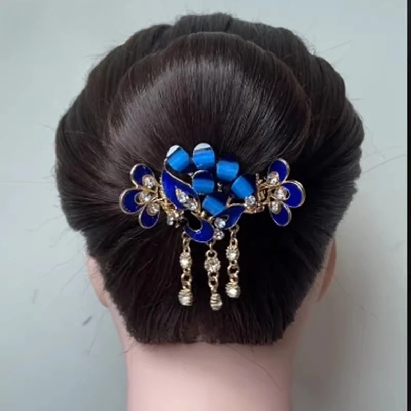 

Women Ladies Girls Fashion Tassels Alloy Crab Hair Clip Female Headdress Summer Autumn Small Hair Claw Temperament New Headwear