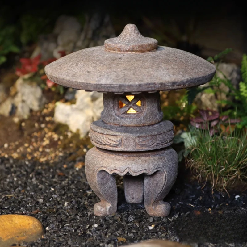 

Stone Lantern Solar Outdoor Light Garden Light Villa Garden Landscape Light Ornament