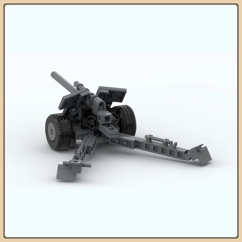 

MOC- 153927 Строительные блоки Вторая мировая война M5, модель противотанковой гаубицы, военная серия, образовательный креативный подарочный набор строительных блоков