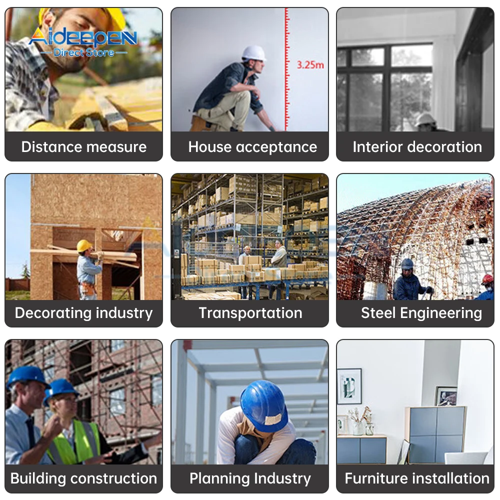 Mini Laser Rangefinder Digital Tape Measure Laser Ruler USB Charge Aluminum Alloy Fuselage Measuring Distance: 30 Meter