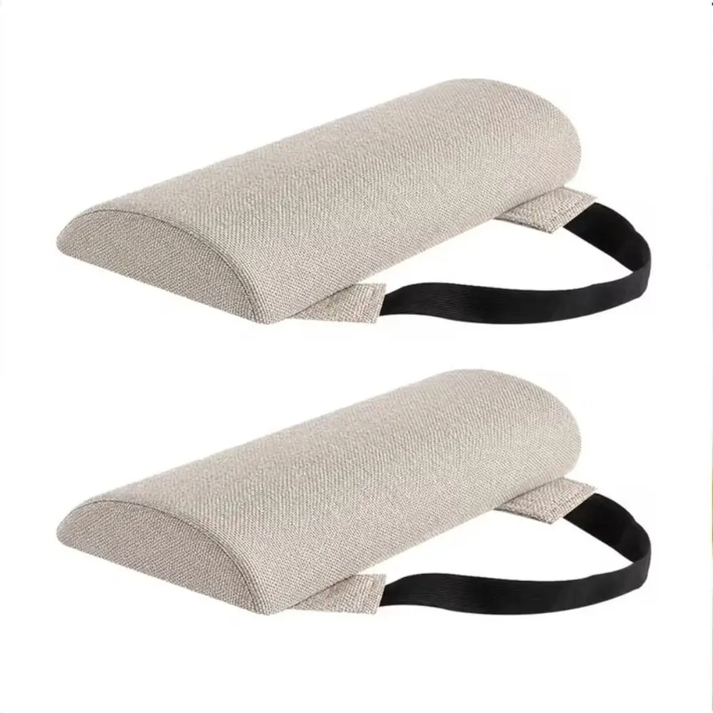 Cotton Fabric Lawn Chair Headrest Adjustable Straps Space-saving Lounge Chair Lumbar Support Suitable for All Four Seasons 35cm