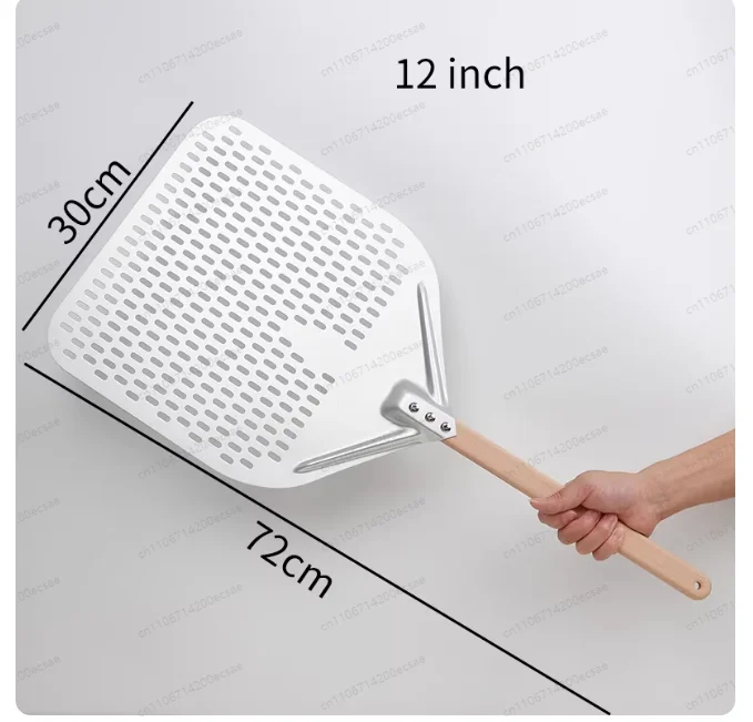 12 Inch Pizza Peel  Turning Paddle Short Handle Shovel Kitchen Utensils Aluminum  Apple Shape Pizza Turner Nonstick Baking Tools
