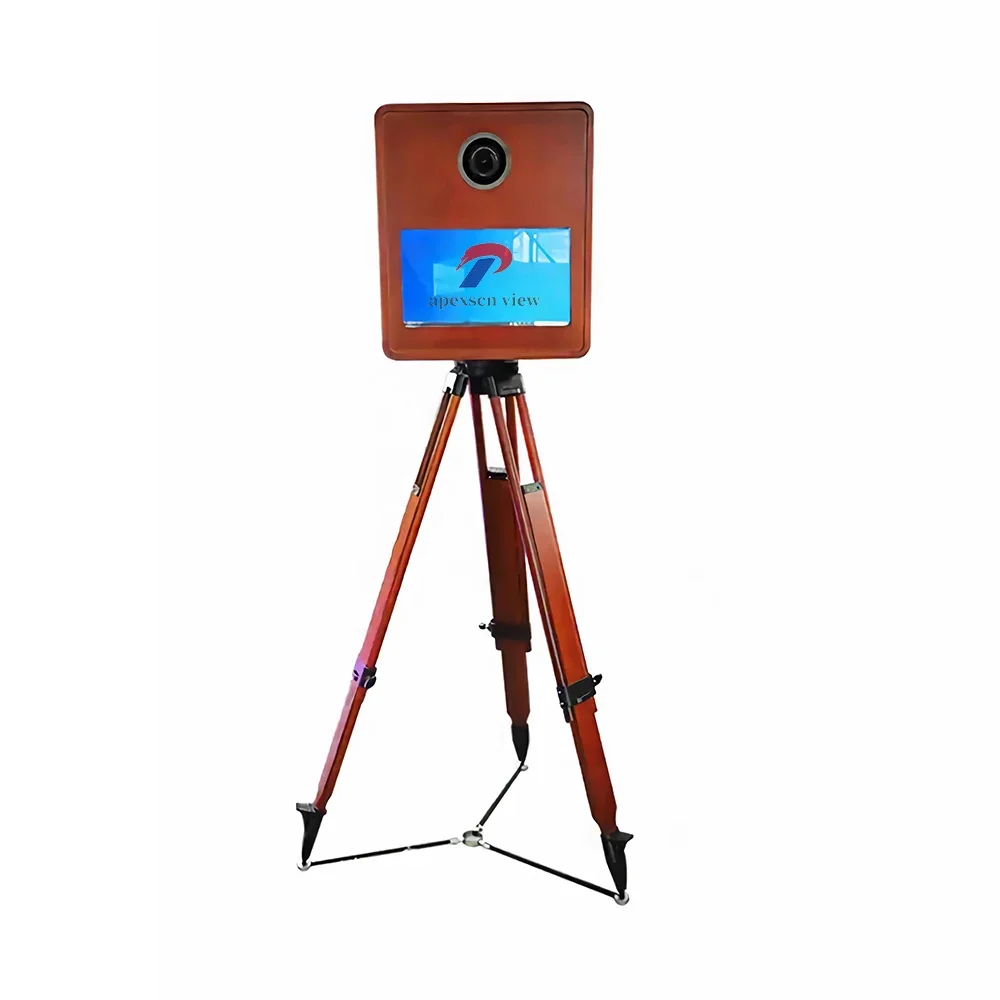 

New 15.6 Inch Wooden Selfie Photo Booth Vintage Country Style with Tripod Compatible with iPad SLR Devices GRO