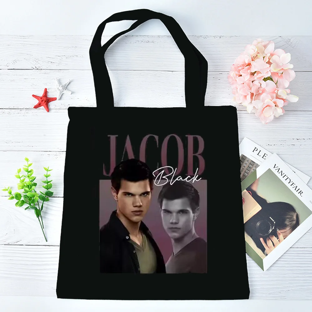 Twilight tote bag reusable foldable canvas  personnalisable sac cabas femme