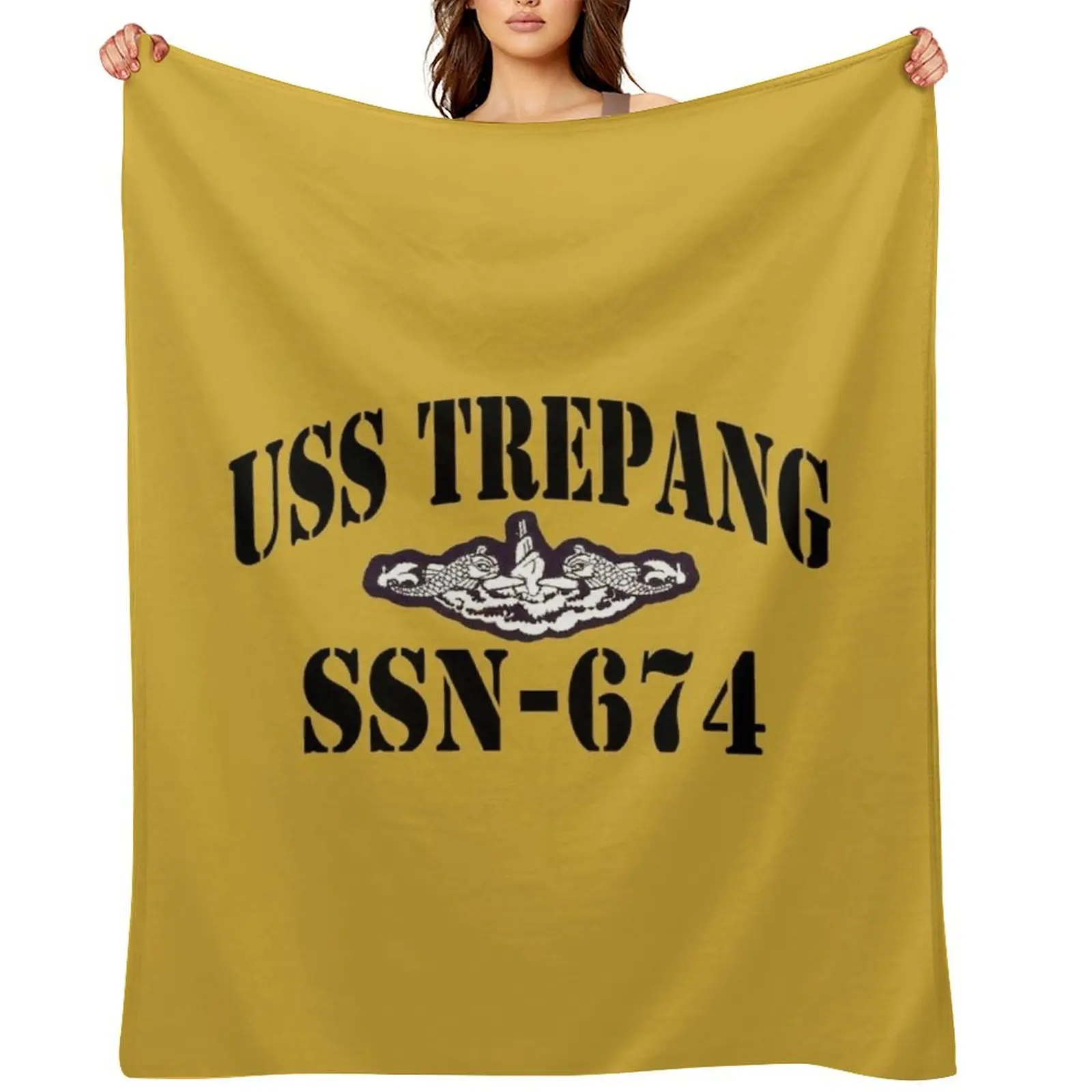 

USS TREPANG (SSN-674) SHIP'S STORE Throw Blanket Decorative Beds Hairy Plush valentine gift ideas Blankets